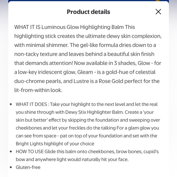 NIB Ciaté London Dewy Stix Luminous Highlighting Balm in Glow - Picture 6 of 8